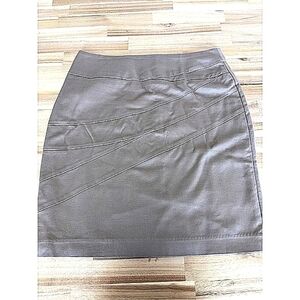 FOCUS Lifestyle Skirt Womens 10 Pencil Beige Casual Zip Up